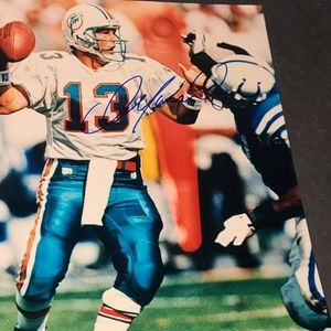 Dan Marino "Laces Out" Autographed Miami Dolphins Signed 8x10 Color Photo Morale